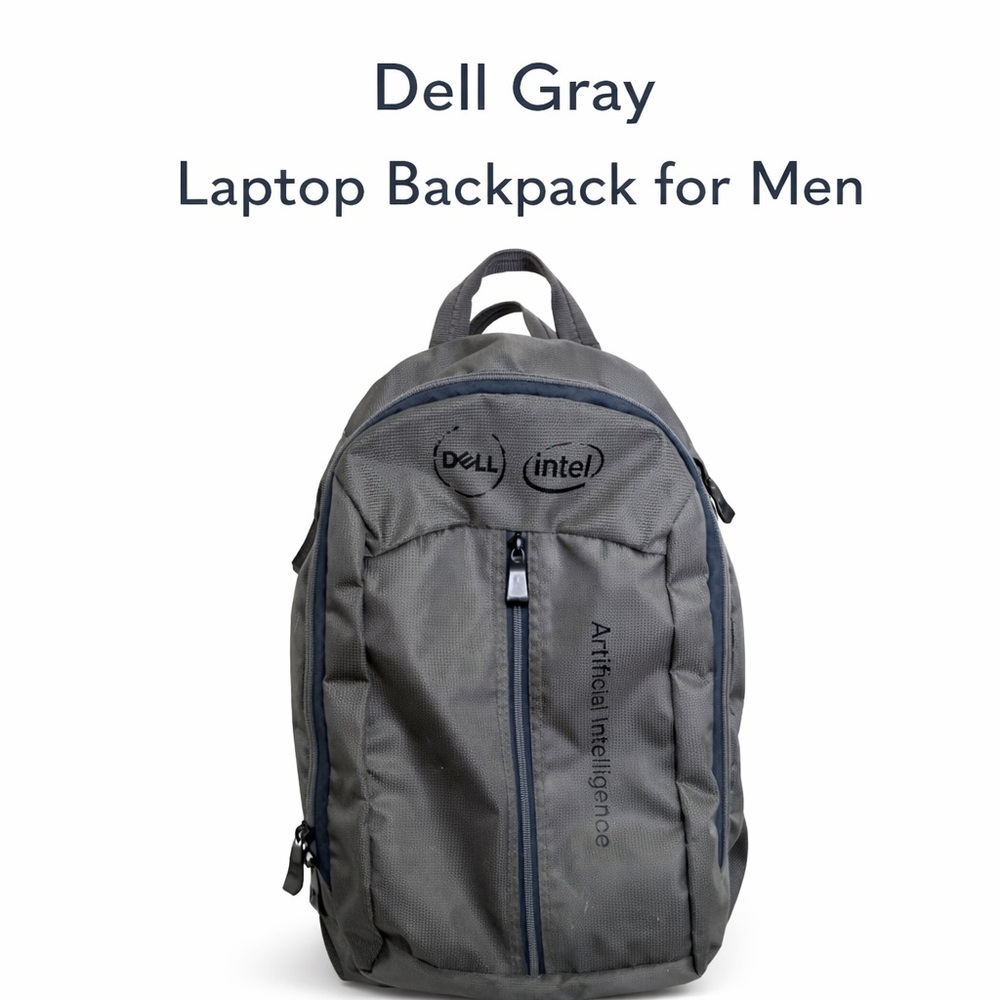 Dell Gray Laptop Backpack for Men